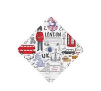 Poezjzw Ambientadores cuadrados con aroma a lavanda para coche, diseño I Love London, 6 unidades, tabletas de aromaterapia para armario, zapatero, eliminar