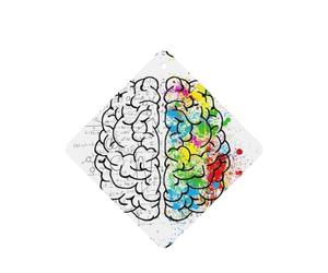 Poezjzw Ambientadores cuadrados con aroma a lavanda para coche, imagen geométrica del cerebro con patrón científico, 6 tabletas de aromaterapia para armario, zapatero, eliminar