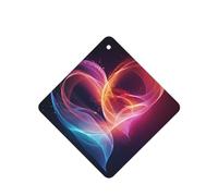 Poezjzw Ambientadores cuadrados con aroma a lavanda para coche, patrón de amor, 4 tabletas de aromaterapia para armario y zapatos