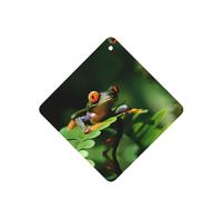 Poezjzw Ambientadores cuadrados con aroma a lavanda para coche, patrón de árbol de rana de la paz, 6 unidades, tabletas de aromaterapia para armario, zapatero, eliminar