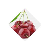 Poezjzw Ambientadores cuadrados con aroma a lavanda para coche, patrón de cerezas frescas, 4 tabletas de aromaterapia para armario, zapatero, eliminar