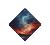 Poezjzw Ambientadores cuadrados con aroma a lavanda para coche, patrón de nubes licuadas, 4 unidades, tabletas de aromaterapia para armario y zapatos