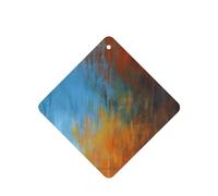 Poezjzw Ambientadores cuadrados con aroma a lavanda para coche, patrón de tinta de acuarela colorida, 4 tabletas de aromaterapia para armario, zapatero, eliminar