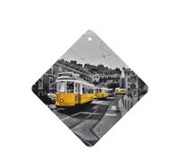 Poezjzw Ambientadores cuadrados con aroma a lavanda para coche, patrón de tren de ciudad, 6 tabletas de aromaterapia para armario, zapatero, eliminar