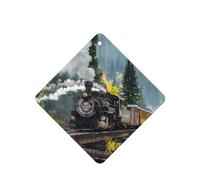 Poezjzw Ambientadores cuadrados con aroma a lavanda para coche, patrón de tren de vapor, 4 unidades, tabletas de aromaterapia para armario, zapatero, eliminar