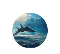 Poezjzw Ambientadores de aire de coche con aroma a lavanda de forma redonda, patrón de aviones, 6 tabletas de aromaterapia para armario, zapatero, eliminar