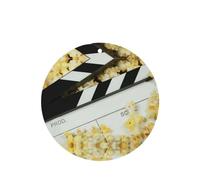 Poezjzw Ambientadores de aire de coche con aroma a lavanda de forma redonda, tablilla de cine y patrón de palomitas de maíz, 4 tabletas de aromaterapia para armario, zapatero, eliminar