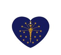 Poezjzw Ambientadores de aire para coche, diseño de bandera del estado de Indiana, 6 unidades, en forma de corazón, para colgar en tabletas de aromaterapia, ambientadores perfumados para dormitorio y