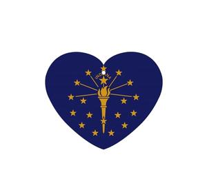 Poezjzw Ambientadores de aire para coche, diseño de bandera del estado de Indiana, 6 unidades, en forma de corazón, para colgar en tabletas de aromaterapia, ambientadores perfumados para dormitorio y