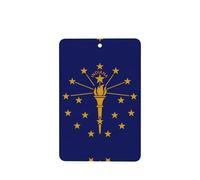Poezjzw Ambientadores de aire para coche, diseño de bandera del estado de Indiana, 6 unidades, rectangulares, para colgar en tabletas de aromaterapia, ambientadores perfumados para dormitorio y baño