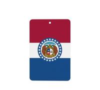 Poezjzw Ambientadores de aire para coche, diseño de bandera del estado de Missouri, 6 unidades, rectangulares, para colgar en tabletas de aromaterapia, ambientadores perfumados para dormitorio y baño