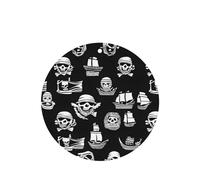 Poezjzw Ambientadores de aire para coche, diseño de piratas, 6 unidades, forma redonda, para colgar en tabletas de aromaterapia, ambientadores perfumados para dormitorio y baño