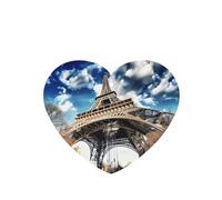 Poezjzw Ambientadores de aire para coche, diseño de torre de París, 6 unidades, en forma de corazón, para colgar en tabletas de aromaterapia, ambientadores perfumados para dormitorio, armario, zapatos