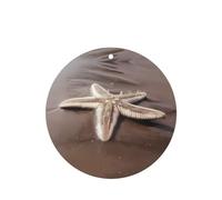 Poezjzw Ambientadores de coche con aroma a lavanda de forma redonda, diseño de estrella de mar (1) patrón 6 tabletas de aromaterapia para armario de zapatos