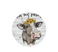 Poezjzw Ambientadores de coche con aroma a lavanda de forma redonda, diseño de vaca, girasol, granja, 4 unidades, tabletas de aromaterapia para armario, zapatero, eliminar