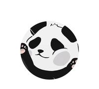 Poezjzw Ambientadores de coche con aroma a lavanda de forma redonda, divertido patrón de panda, 4 tabletas de aromaterapia para armario, zapatero, eliminar