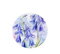 Poezjzw Ambientadores de coche con aroma a lavanda de forma redonda, patrón de lirio del valle, 4 tabletas de aromaterapia para armario y zapatos