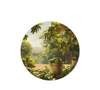 Poezjzw Ambientadores de coche con aroma a lavanda de forma redonda, patrón de macadamia, 4 tabletas de aromaterapia para armario y zapatos