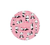 Poezjzw Ambientadores de coche con aroma a lavanda de forma redonda, patrón de panda y fresa, 4 tabletas de aromaterapia para armario, zapatero, eliminar