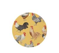 Poezjzw Ambientadores de coche con aroma a lavanda de forma redonda, patrón de pintura de pollo, 6 tabletas de aromaterapia para armario, zapatero, eliminar