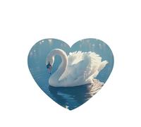 Poezjzw Ambientadores de coche con aroma a lavanda en forma de corazón, alcance medio del patrón de río ganso, 4 tabletas de aromaterapia para armario y zapatos