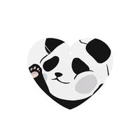 Poezjzw Ambientadores de coche con aroma a lavanda en forma de corazón, divertido patrón de panda, 4 tabletas de aromaterapia para armario, zapatero, eliminar