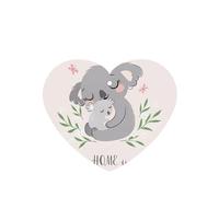 Poezjzw Ambientadores de coche con aroma a lavanda en forma de corazón, lindo patrón de koala mamá y bebé, 4 tabletas de aromaterapia para armario, zapatero, eliminar