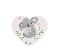 Poezjzw Ambientadores de coche con aroma a lavanda en forma de corazón, lindo patrón de koala mamá y bebé, 6 tabletas de aromaterapia para armario, zapatero, eliminar