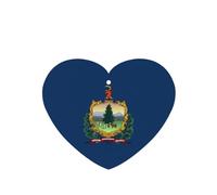 Poezjzw Ambientadores de coche con aroma a lavanda en forma de corazón, patrón de bandera del estado de Vermont, 4 tabletas de aromaterapia para armario y zapatos