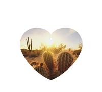 Poezjzw Ambientadores de coche con aroma a lavanda en forma de corazón, patrón de cactus, 4 tabletas de aromaterapia para armario y zapatos