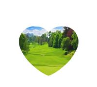 Poezjzw Ambientadores de coche con aroma a lavanda en forma de corazón, patrón de campo de golf, 6 unidades, tabletas de aromaterapia para armario, zapatero, eliminar
