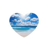 Poezjzw Ambientadores de coche con aroma a lavanda en forma de corazón, patrón de cielo azul y nubes blancas, 6 tabletas de aromaterapia para armario, zapatero, eliminar