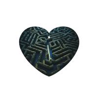 Poezjzw Ambientadores de coche con aroma a lavanda en forma de corazón, patrón de ciudad laberinto, 4 tabletas de aromaterapia para armario y zapatos