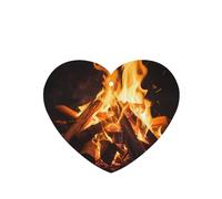 Poezjzw Ambientadores de coche con aroma a lavanda en forma de corazón, patrón de fuego abierto, 4 tabletas de aromaterapia para armario y zapatos