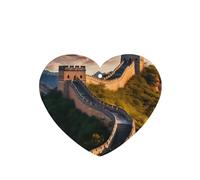 Poezjzw Ambientadores de coche con aroma a lavanda en forma de corazón, patrón de la Gran Muralla de China, 6 tabletas de aromaterapia para armario y zapatos