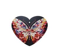Poezjzw Ambientadores de coche con aroma a lavanda en forma de corazón, patrón de pétalos y mariposas, 6 tabletas de aromaterapia para armario y zapatos