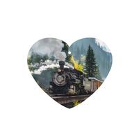 Poezjzw Ambientadores de coche con aroma a lavanda en forma de corazón, patrón de tren de vapor, 6 unidades, tabletas de aromaterapia para armario de zapatos