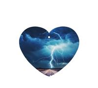 Poezjzw Ambientadores de coche con aroma a lavanda en forma de corazón, patrón de trueno y rayo, 4 tabletas de aromaterapia para armario y zapatos