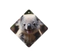 Poezjzw Ambientadores de coche con bonito patrón de koala, 4 unidades, cuadrados, para colgar, tabletas de aromaterapia, ambientadores perfumados para dormitorio y baño