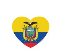 Poezjzw Ambientadores de coche con diseño de bandera de Ecuador, 6 unidades, en forma de corazón, para colgar en tabletas de aromaterapia, ambientadores perfumados para dormitorio y baño