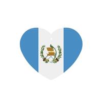 Poezjzw Ambientadores de coche con diseño de bandera de Guatemala, 4 unidades, en forma de corazón, para colgar en tabletas de aromaterapia, ambientadores perfumados para dormitorio y baño
