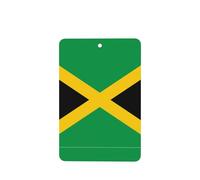Poezjzw Ambientadores de coche con diseño de bandera de Jamaica, 6 unidades, rectangulares colgantes, tabletas de aromaterapia, ambientadores perfumados para dormitorio y baño