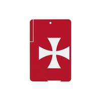 Poezjzw Ambientadores de coche con diseño de bandera de las islas Wallis y Futuna, 4 unidades, rectangulares colgantes, tabletas de aromaterapia, ambientadores perfumados para dormitorio y baño