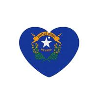 Poezjzw Ambientadores de coche con diseño de bandera del estado de Nevada, 4 unidades, en forma de corazón, para colgar, tabletas de aromaterapia, ambientadores perfumados para dormitorio y baño