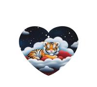 Poezjzw Ambientadores de coche con diseño de cachorros de tigre en las nubes, 6 unidades, en forma de corazón, para colgar en tabletas de aromaterapia, ambientadores perfumados para dormitorio