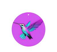 Poezjzw Ambientadores de coche con diseño de colibrí con alas para colgar, 4 unidades, forma redonda, tabletas de aromaterapia, ambientadores perfumados para dormitorio y baño