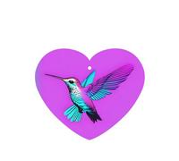 Poezjzw Ambientadores de coche con diseño de colibrí con alas para colgar en forma de corazón, 6 unidades, pastillas de aromaterapia perfumadas para dormitorio y baño