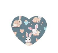 Poezjzw Ambientadores de coche con diseño de conejito de dibujos animados, 6 unidades, pastillas de aromaterapia colgantes en forma de corazón, ambientadores perfumados para dormitorio y baño