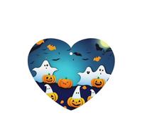 Poezjzw Ambientadores de coche con diseño de fantasma de Halloween, 4 unidades, en forma de corazón, para colgar en tabletas de aromaterapia, ambientadores perfumados para dormitorio y baño