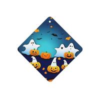 Poezjzw Ambientadores de coche con diseño de fantasma de Halloween, 6 unidades, cuadrados, para colgar, tabletas de aromaterapia, ambientadores perfumados para dormitorio y baño